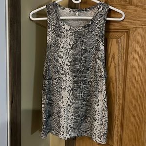 Medium ZSupply black, grey, and white tank top.